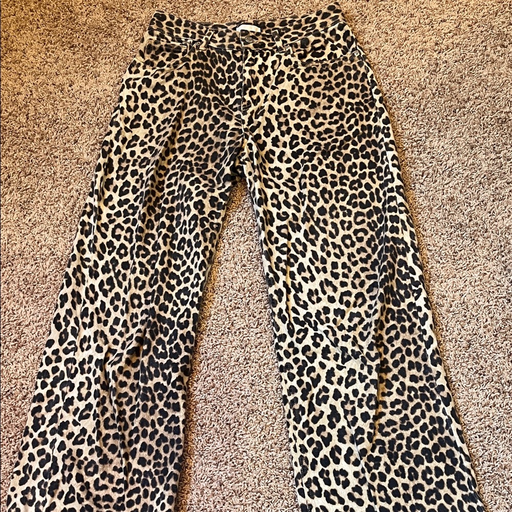 H&M Leopard Print Jeans